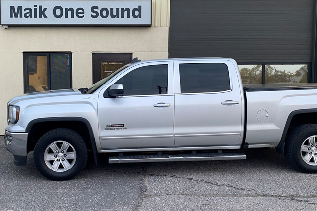 GMC 2020 Sierra 1500 with professional window tint in North Bay